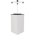 KRATKI Plynový ohřívač PATIO sklo / bílý