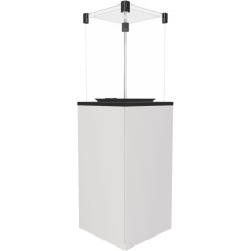 KRATKI Plynový ohřívač PATIO sklo / bílý