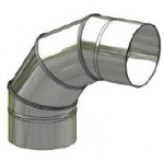 Koleno nerez regulovatelné ø 150 mm / 0 - 90° 4-segm