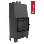 Teplovodní vložka Kratki LUCY 12kW rovná, černé obložení Thermotec